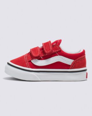 Vans Toddler Old Skool V Shoe(racing Red/true White)