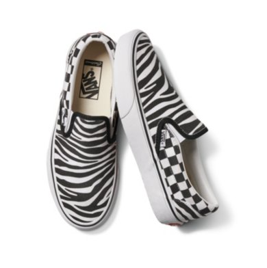 Customs Zebra Slip-On