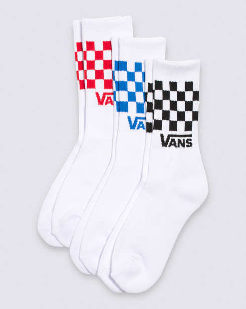 Vans | Kids Classic 1-6 3 Pack White Crew Socks