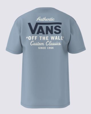 Vans Holder St Classic T-shirt (dusty Blue-dress Blues) Men Blue, Size L