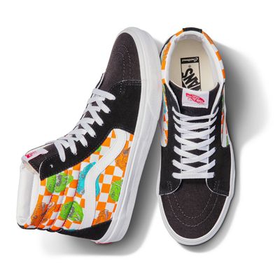 colorful high top vans pastel