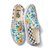 Customs Painted Floral Checkerboard Slip-On