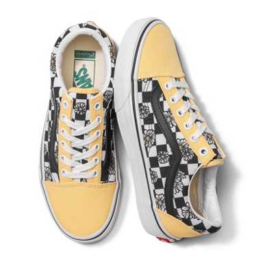 Customs Recycled Materials Daisy Checkerboard Old Skool