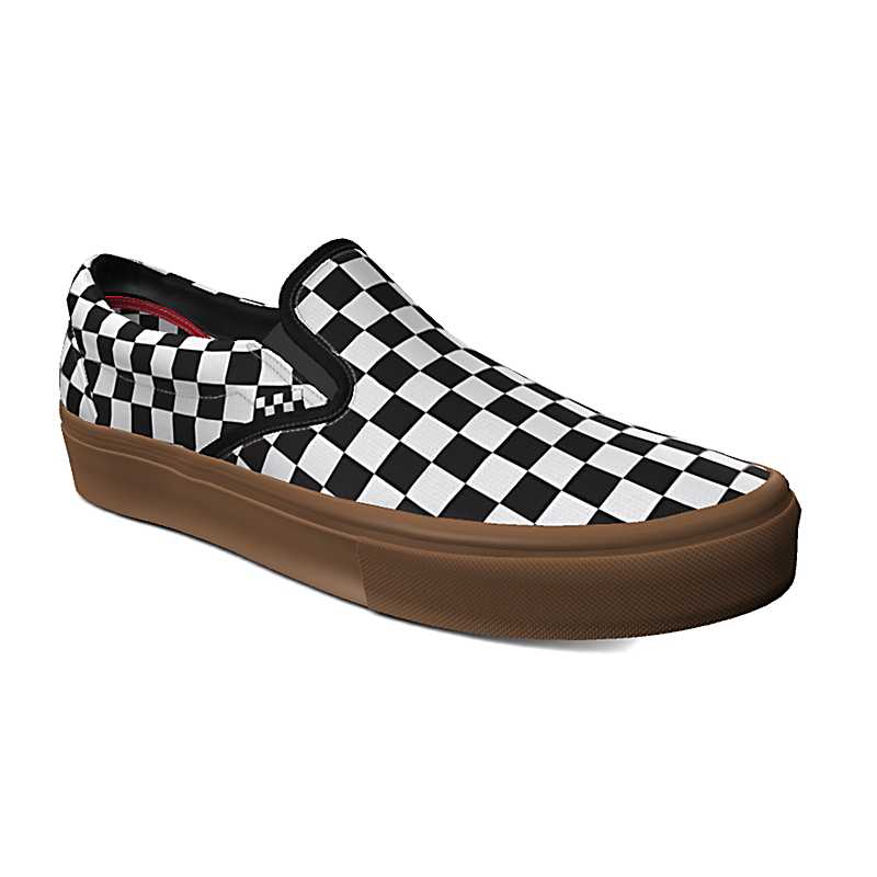 Customs Checkerboard Skate Slip-On