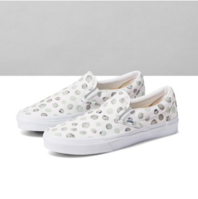 Customs Recycled Materials Watercolor Dots Slip-On