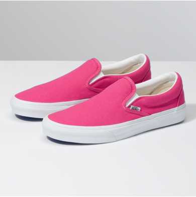 Customs Neon Pink Slip-On