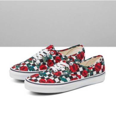 Customs Checkerboard Roses Authentic Wide