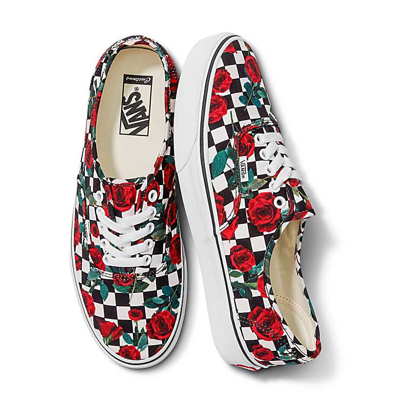 Customs Checkerboard Roses Authentic Wide