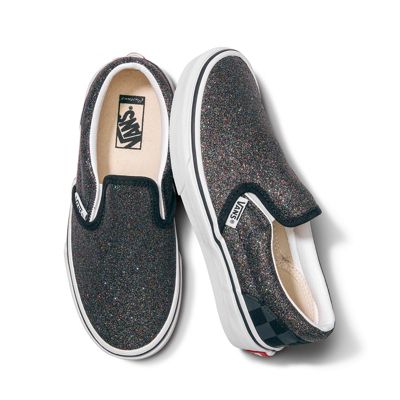 kids grey slip on vans