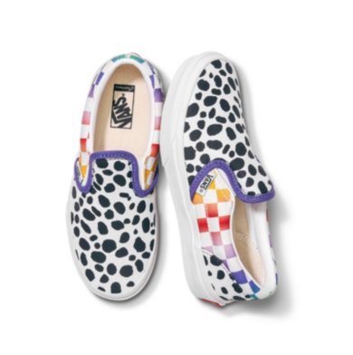 Customs Kids Rainbow Dalmatian Slip-On