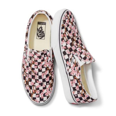 checkerboard vans with cherries