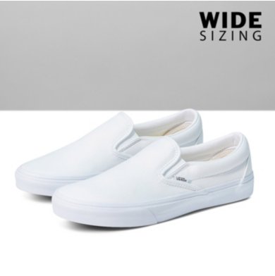 Customs True White Slip-On Wide