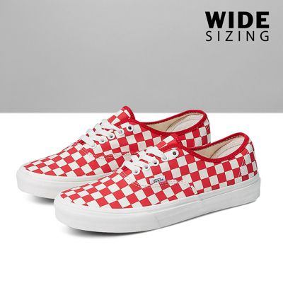 racing red checkered vans