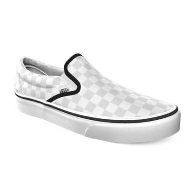 Customs True White Checkerboard Slip-On