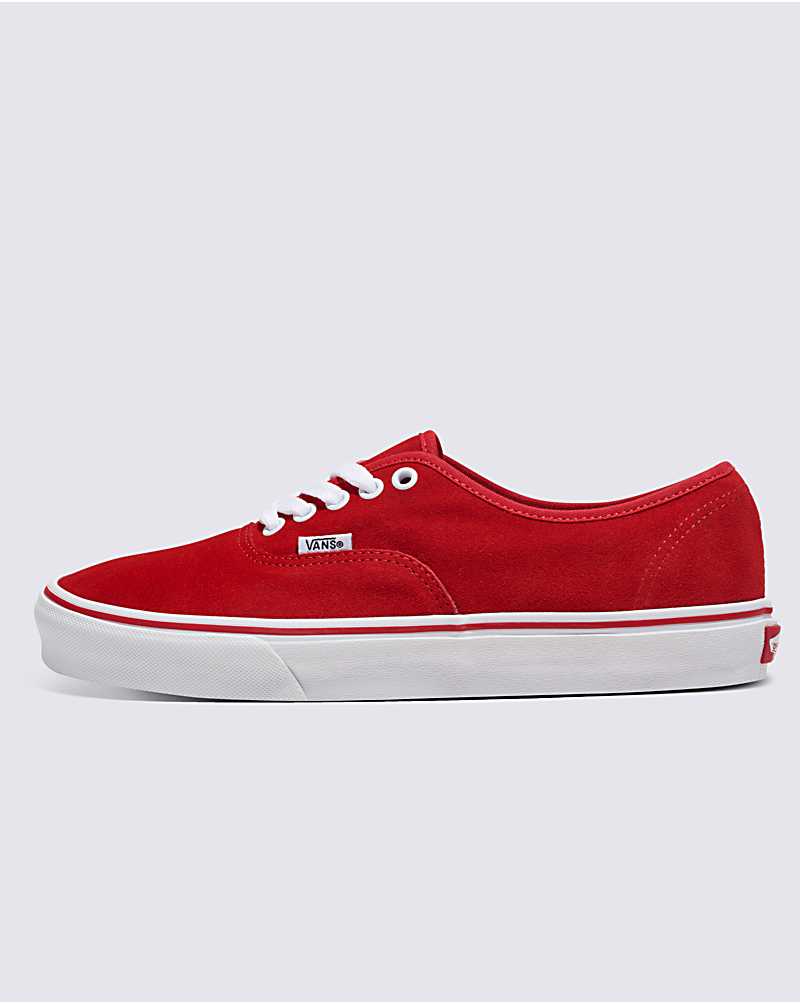 Customs Elevated Racing Red Suede Authentic Shoe
