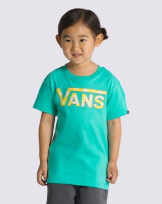 Little Kids Vans Classic Logo Fill T-Shirt(Waterfall/Passion Fruit)