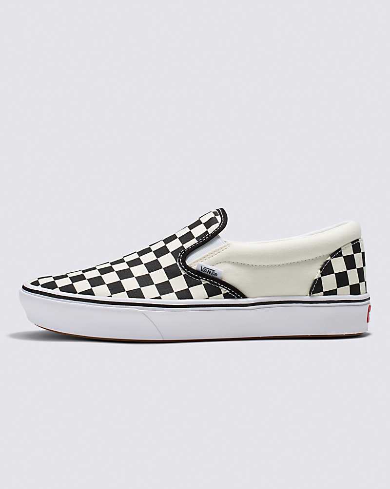 Checkered slip-on sneakers
