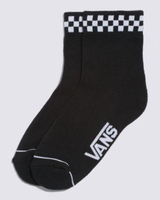 Vans Peek-a-check Crew Socks (1 Pair) (black) Women Black