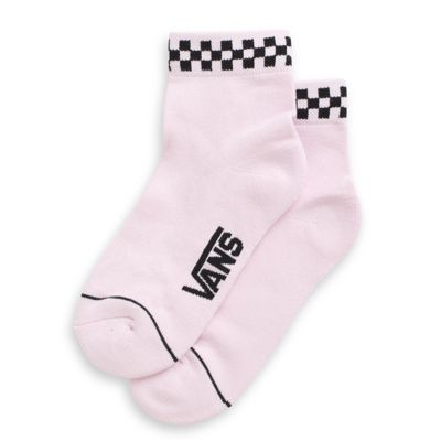 Peek-A-Check Crew Sock Size 6.5-10(Cradle Pink)