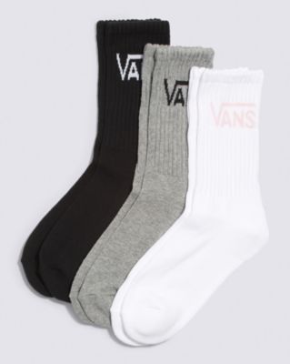 Vans Classic Crew Sock 3-pack(white/grey Heather)