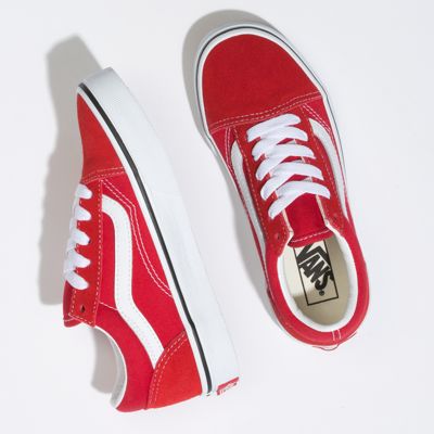 vans shoes in red colour