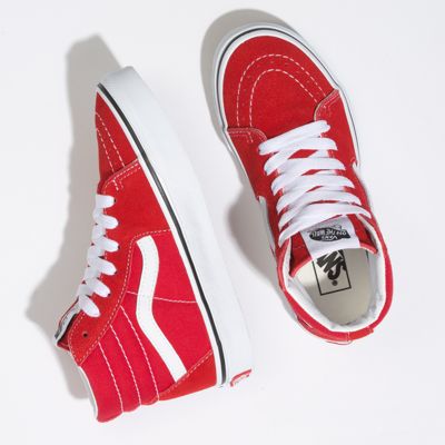 vans high tops mens red