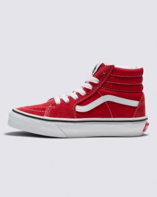 Vans Kids Sk8-hi Shoe(racing Red/true White)