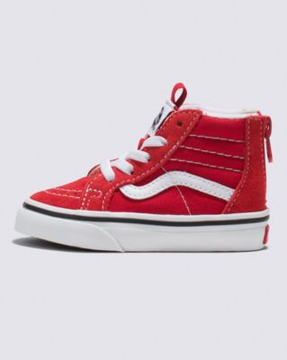 Vans Toddler Sk8-hi Zip Shoe(racing Red/true White)