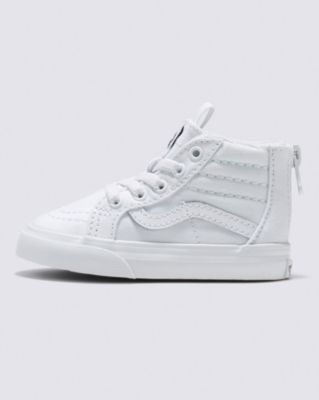 Vans Toddler Sk8-hi Zip Shoe(true White/true White)