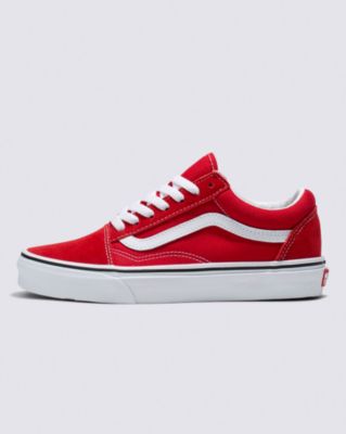 Vans Old Skool Shoes (racing Red/true White) Unisex Red, Size 9.5