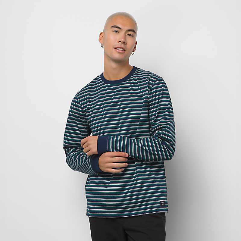 Awbrey Striped Long Sleeve Knit Shirt