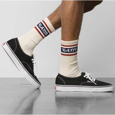 Vans Stripe Crew Sock Size 6.5-9