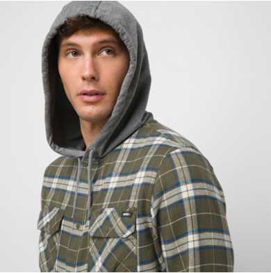 Parkway Hooded Flannel Buttondown Shirt