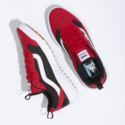 vans black and red shoes