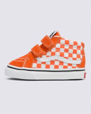 checkerboard vans mid