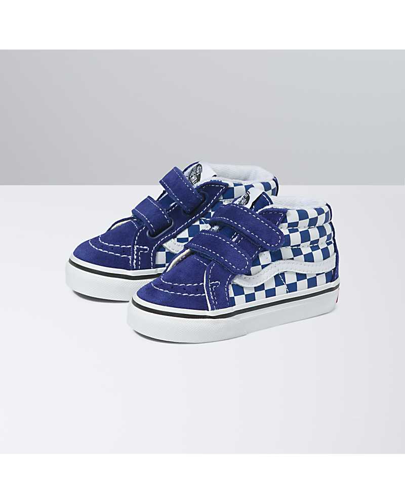 vuist ~ kant goud Vans | Toddler Sk8-Mid Reissue V Color Theory Blueprint Shoes