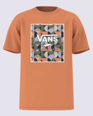 Vans Classic Print Box T-shirt (copper Tan-white) Men Orange, Size L