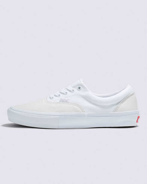 Vans Leather Skate Era Shoe (White/White)