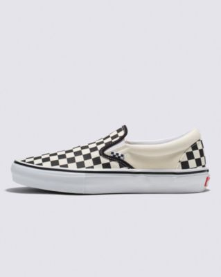Vans Checkerboard Slip-on Skateschoenen ((checkerboard) Black/off White) Unisex Wit