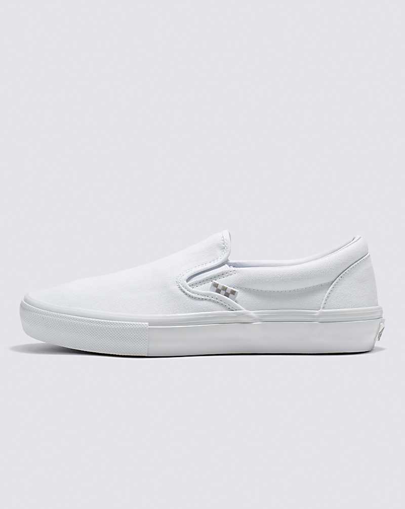 Vans Skate Slip-On Shoes - True White 11