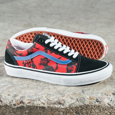 vans shoes in red colour