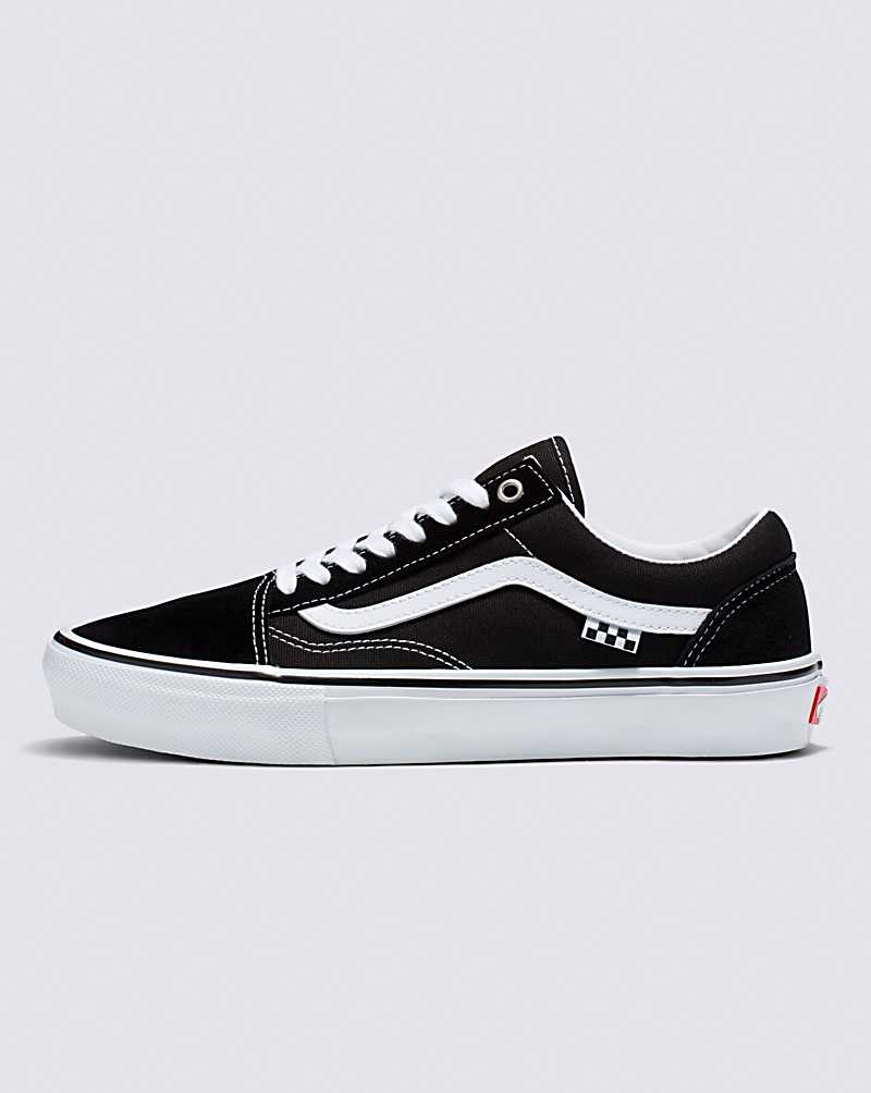 Vans Old Skool Black/White Checkerboard Lace Up Skate Shoes Size Mens 8
