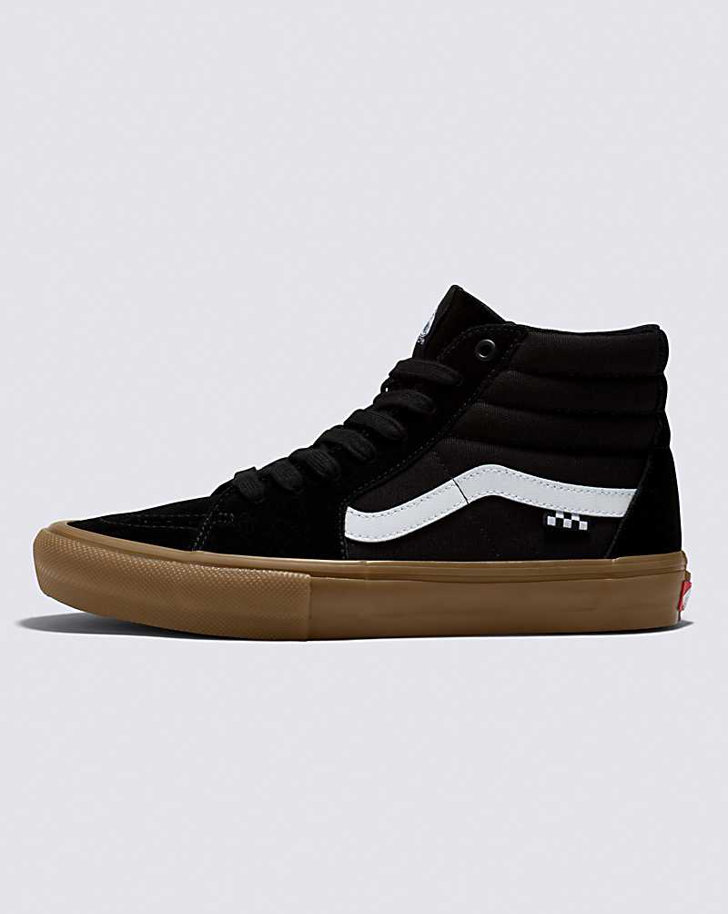 Vans | Skate Sk8-Hi Black/Gum Skate Shoe