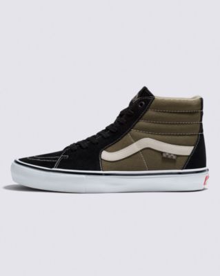 Vans Skate Sk8-hi Shoe(black/olive)