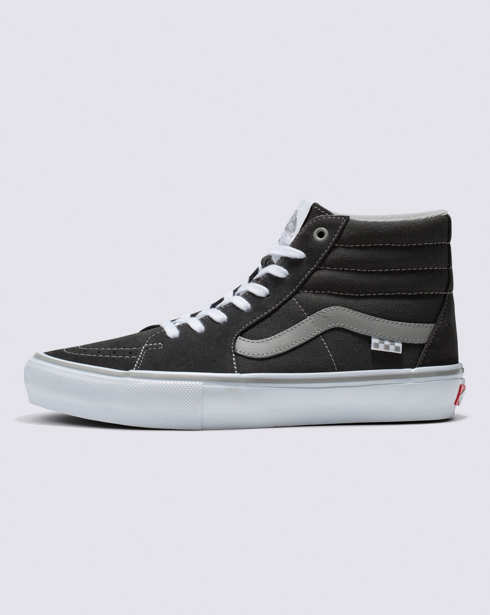 Vans Skate Sk8-Hi Shoe (Dark Grey/White)