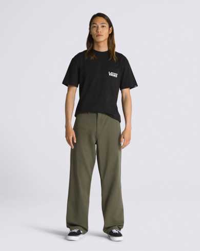 NEW VANS Women's Black White CHECKERBOARD Track Lounge Pants Pant 0 2 XS  $60