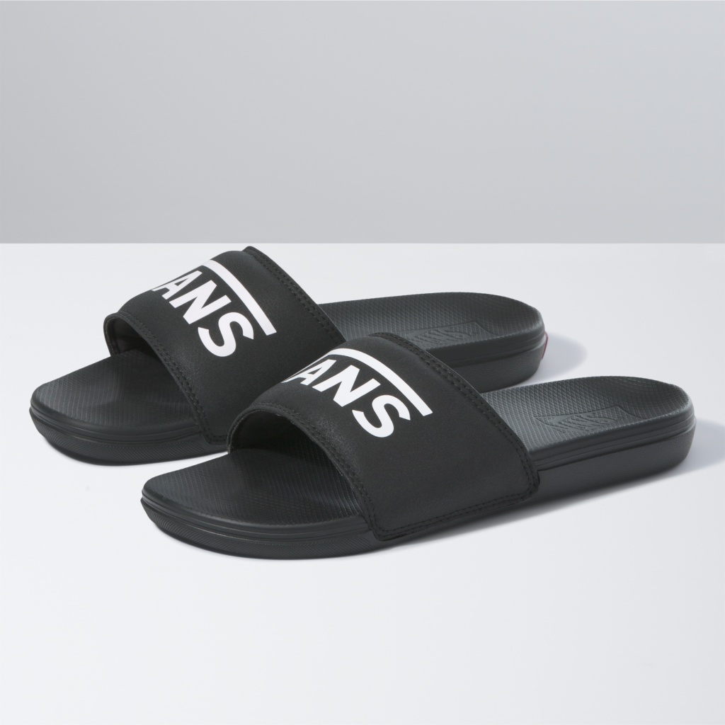 slides and flip flops Vans La Costa Slide-on in Black for Men Mens Shoes Sandals 