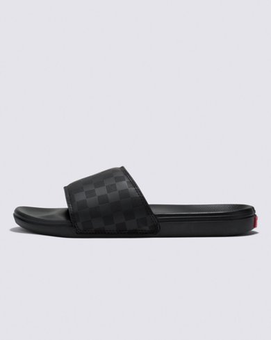 Vans | La Costa Slide-On Checkerboard Black/Black Sandals