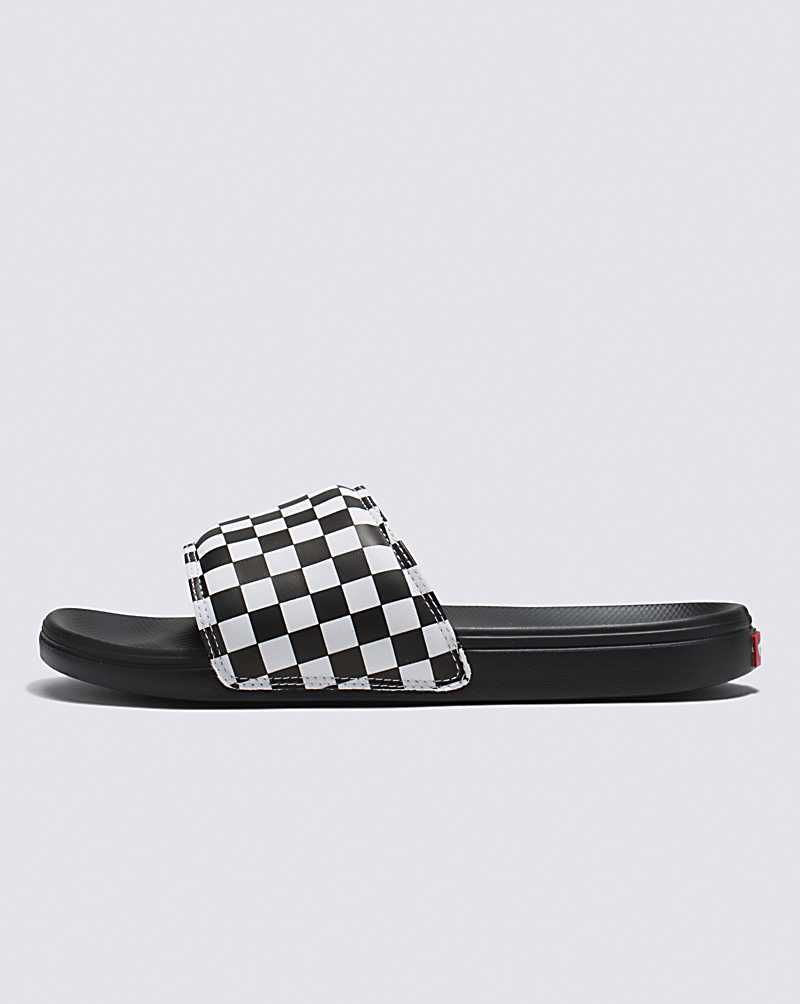 Vans  La Costa Slide-On Checkerboard True White/Black Sandals