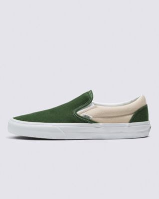 Vans Classic Slip-on Twill Shoe(turtledove/green)